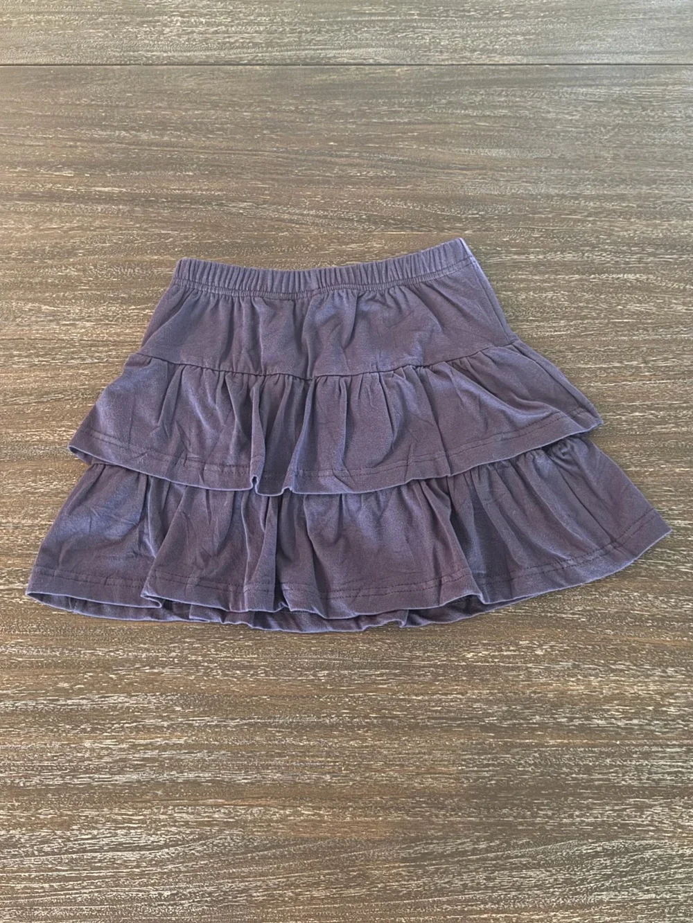 OFC Girls 7 Navy Ruffle Skort